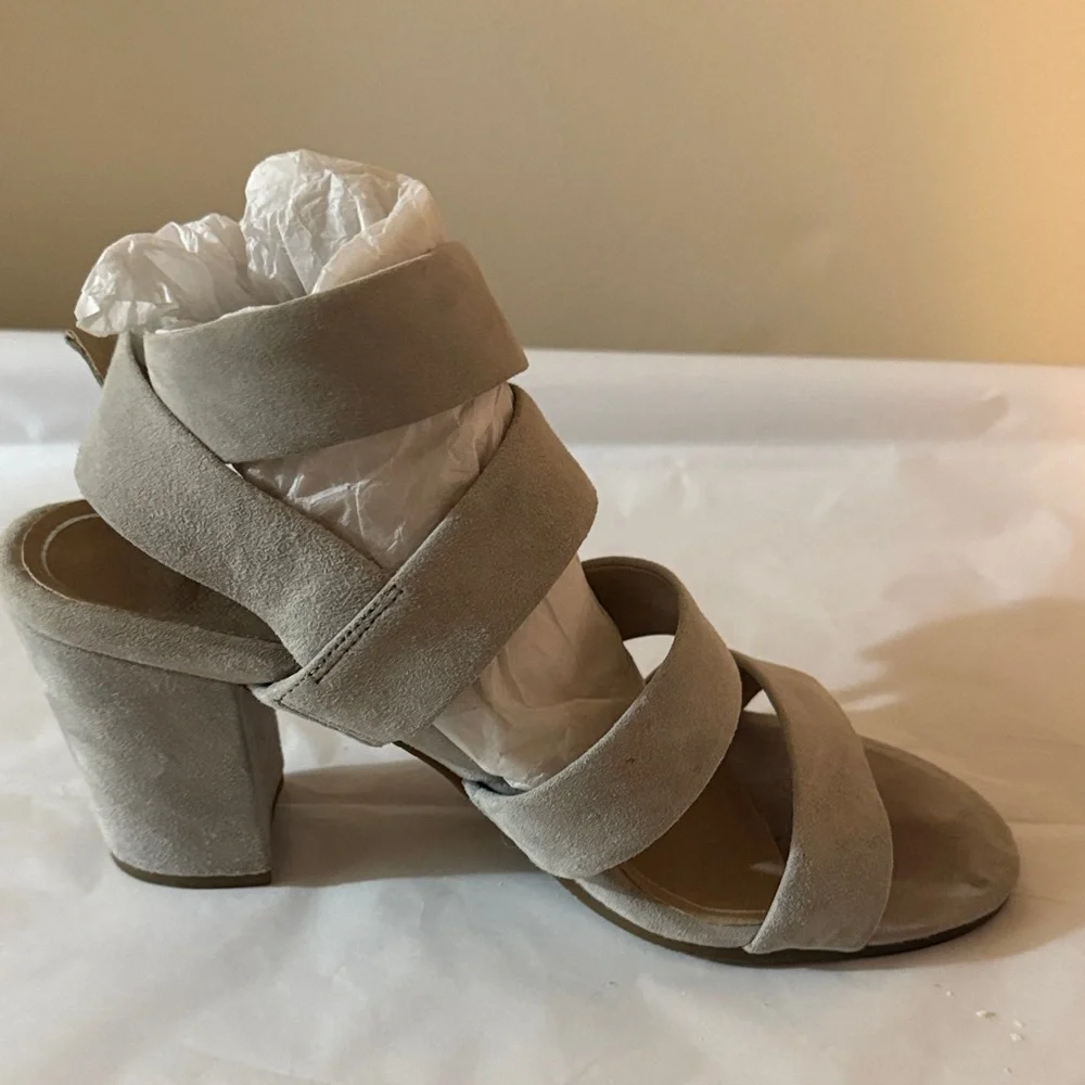 Vionic Taupe Strappy Heels - Picture 9 of 15